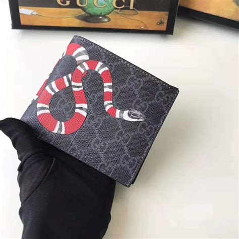 gucci courier supreme wallet|Gucci snake wallet men's.